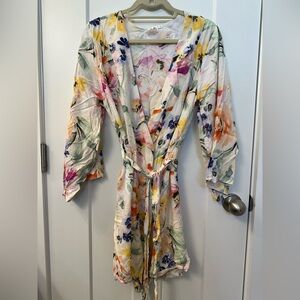 Floral plum pretty sugar robe